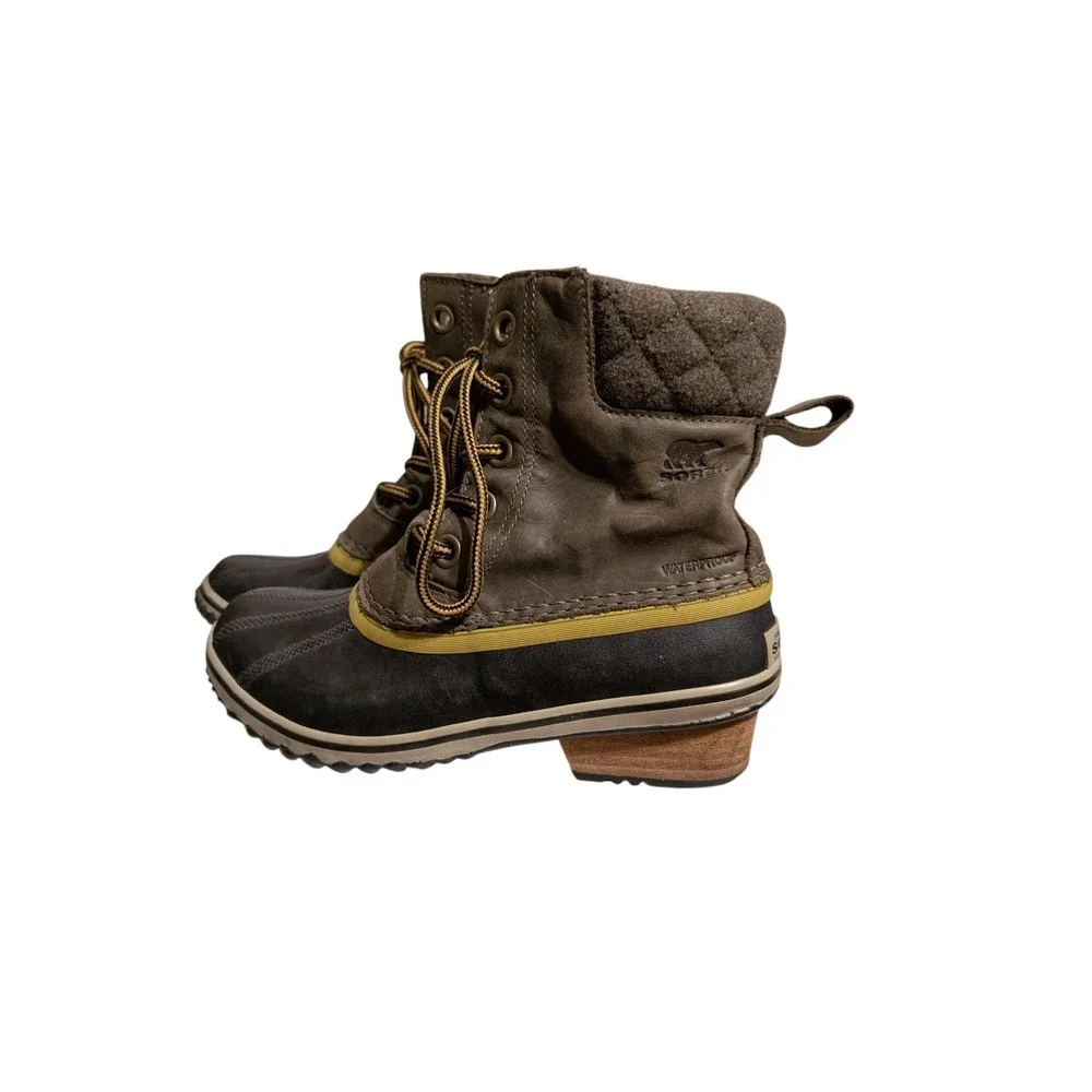 Sorel Slimpack Ii‎ Boots Brown Size 6 Womens